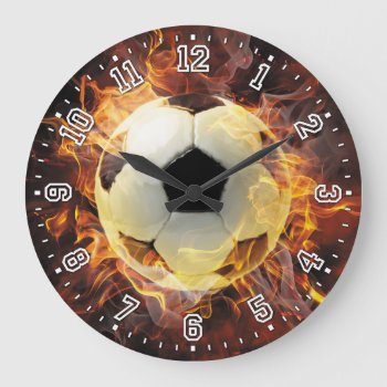 Soccer Ball Clock by NiceTiming at Zazzle