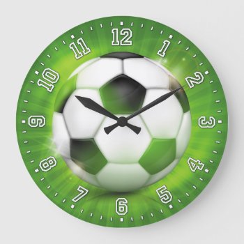 Soccer Ball Clock by NiceTiming at Zazzle