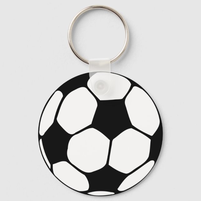 Soccer Ball  Close-up Keychain (Front)