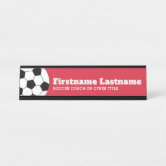 Soccer Ball Coach Or Teacher Modern Drawing Desk Name Plate Zazzle Com Soccer Ball Coach Or Teacher Modern Drawing Desk Name Plate Zazzle Com