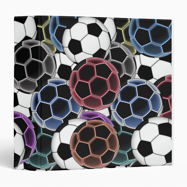 Soccer Ball Collage Binder (Front/Spine)