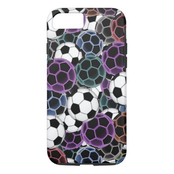 Soccer Ball Collage Iphone 8/7 Case by arklights at Zazzle