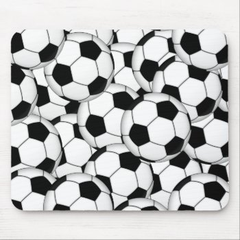 Soccer Ball Collage Mouse Pad by arklights at Zazzle