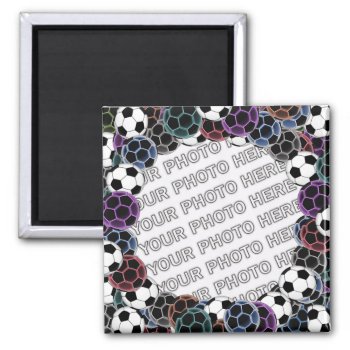 Soccer Ball Collage Photo Magnet by arklights at Zazzle