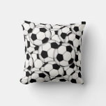 Soccer Ball Collage Throw Pillow at Zazzle