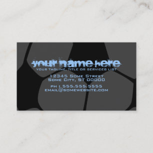soccer ball : color customizable : business card