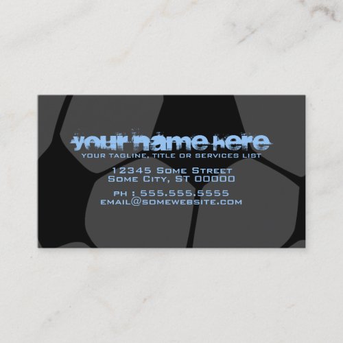 soccer ball : color customizable : business cards