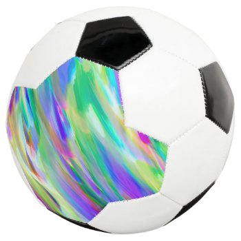 Soccer Ball Colorful Digital Art Splashing by Medusa81 at Zazzle