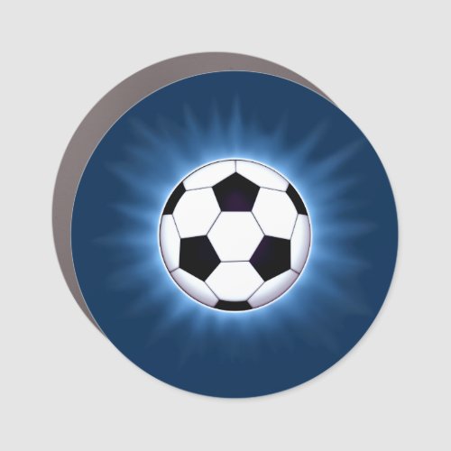 Soccer Ball Corona Car Magnet