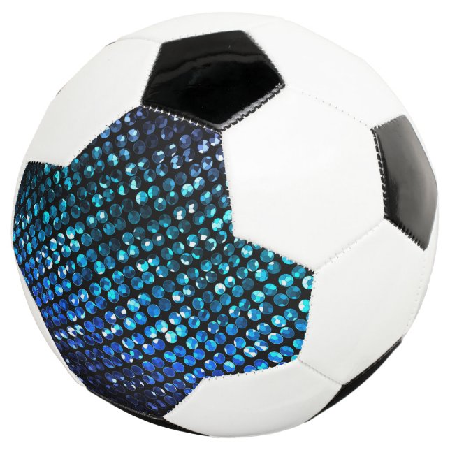 Soccer Ball Crystal Bling Strass (Three Quarter)