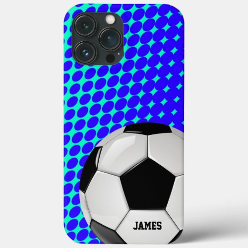 Soccer Ball Custom  iPhone 13 Pro Max Case