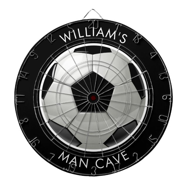 Soccer Ball Custom Dart Board (Front)