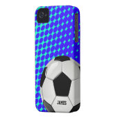Soccer Ball Custom iPhone 4 Case (Back Left)