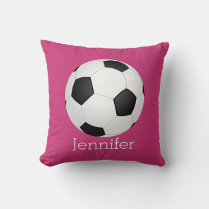 soccer ball custom personalized pillow