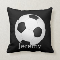 soccer ball custom personalized pillow