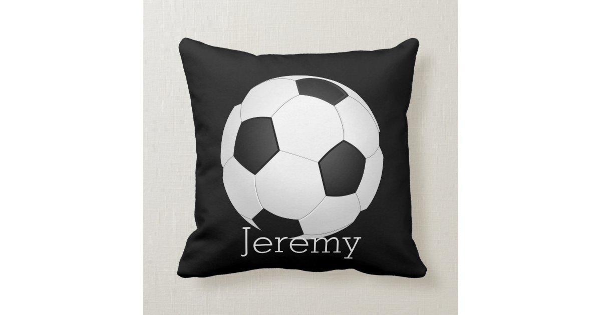 soccer ball custom personalized pillow