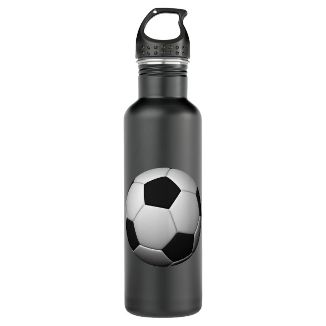 Soccer Ball custom Water Bottle (Front)