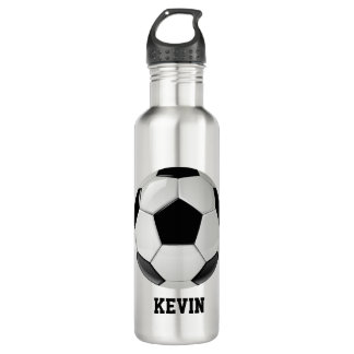 Soccer Ball Custom Water Bottle