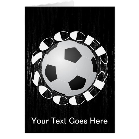 Soccer Ball Customizable Cards (Front)