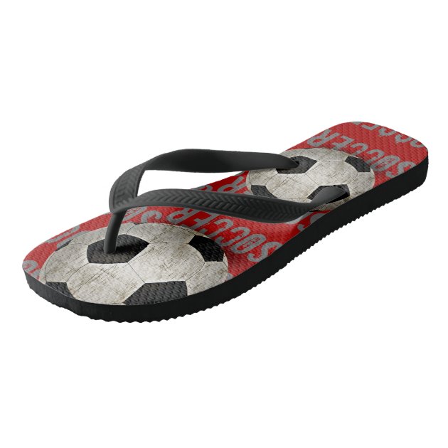 soccer flip flops