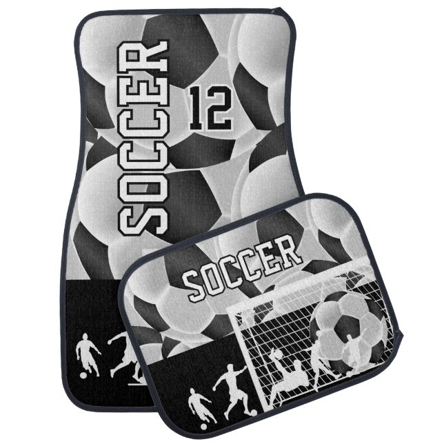 Soccer Ball Design Car Floor Mat (Set)