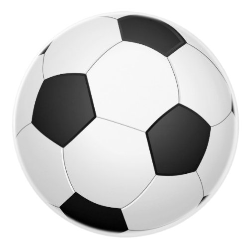 Soccer Ball Design Ceramic Knob
