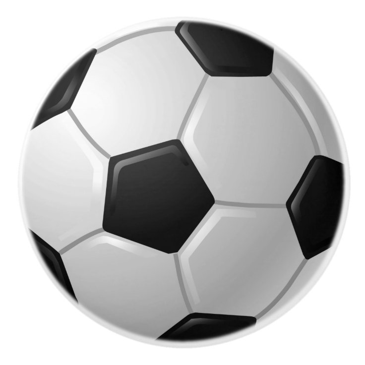 Soccer Ball Design Drawer Pull, Knob Zazzle