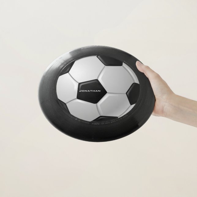 Soccer Ball Design Frisbee (In Hand)