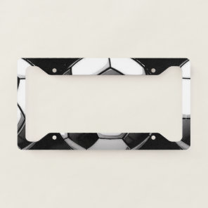 Soccer Ball Design License Plate Frame