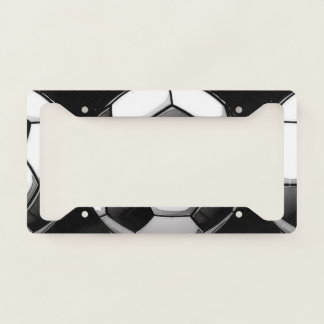 Soccer Ball Design License Plate Frame