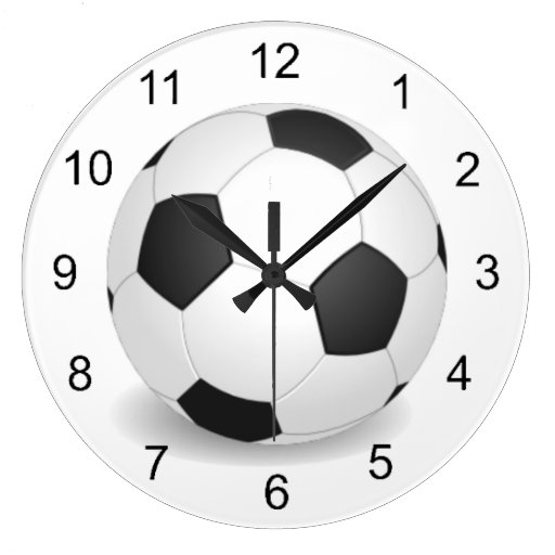 Soccer Ball Design Wall Clock | Zazzle