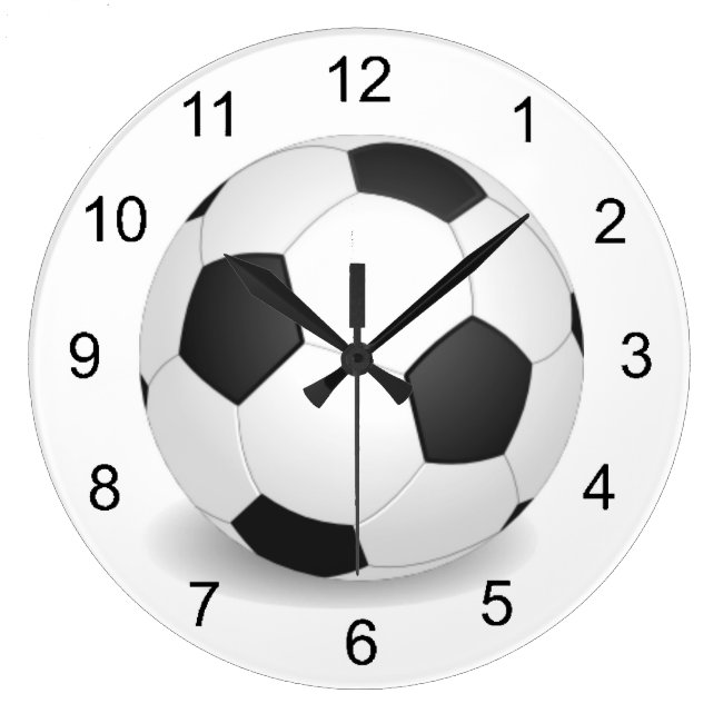 Soccer Ball Design Wall Clock