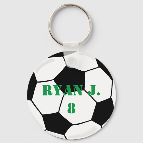 Soccer Ball Drawing Sports Ball Keychain