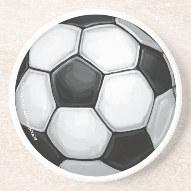 Soccer Ball Drink Coaster (Front)