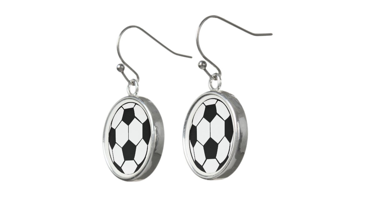 Soccer Ball Earrings Zazzle