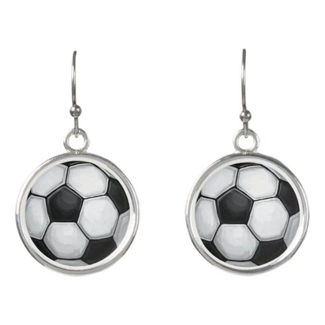 Soccer Ball Earrings (Front)