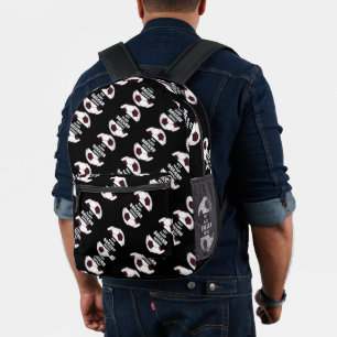 Soccer ball. Eat, Sleep, Soccer, Repeat Printed Backpack
