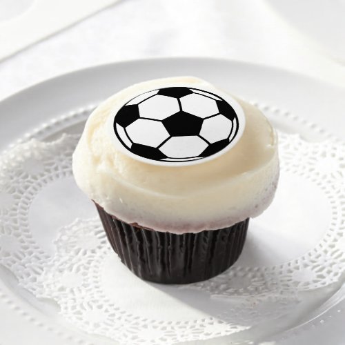 Soccer Ball Edible Frosting Rounds