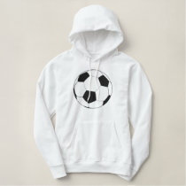 soccer ball embroidered logo embroidered hoodie