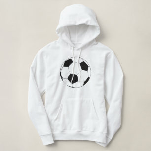 soccer ball embroidered logo hoodie