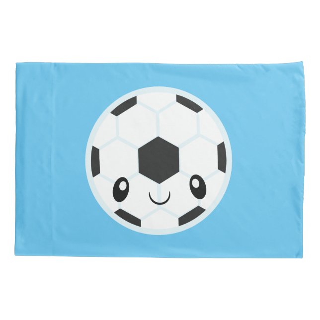 Soccer Ball Emoji Pillow Case (Back)