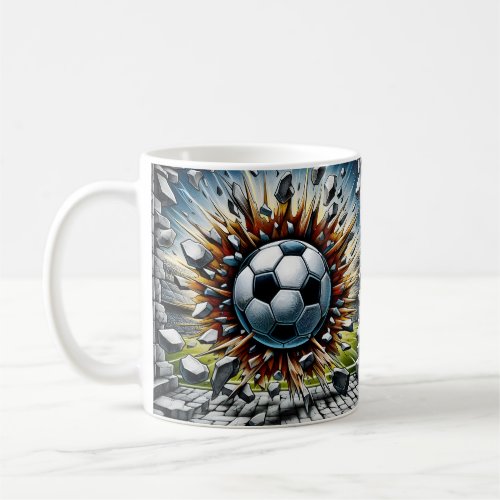 Soccer Ball Explosion Coffee Mug