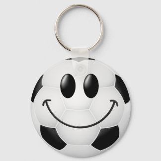 Soccer Ball Face Keychain