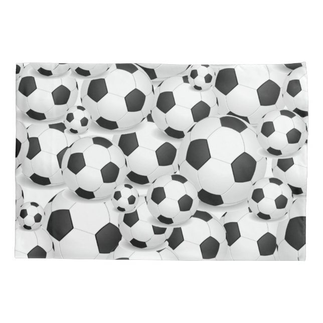 Soccer Ball Fan Pillow Case (Back)