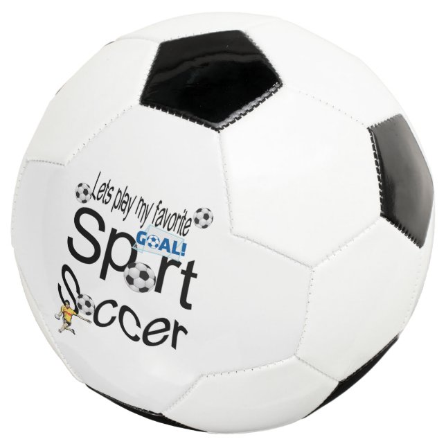 Soccer Ball Favorite Sport  (Three Quarter)