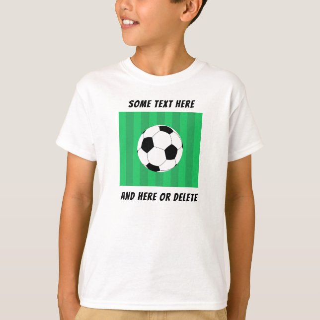 Soccer Ball Field Personalized  T-Shirt (Front)