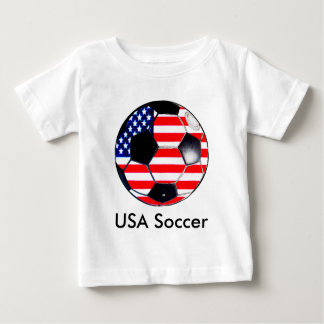 Soccer Ball Flag-USA Soccer The MUSEUM Gifts Baby T-Shirt