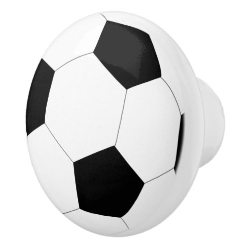 Soccer Ball Football  Ceramic Knob