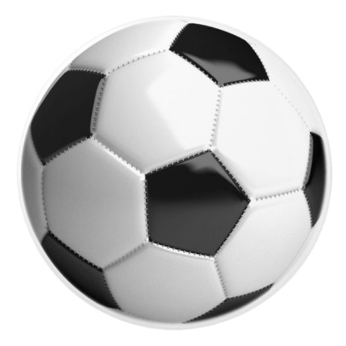 Soccer Ball Football Ceramic Knob