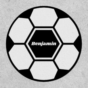 Soccer ball football custom name classic patch